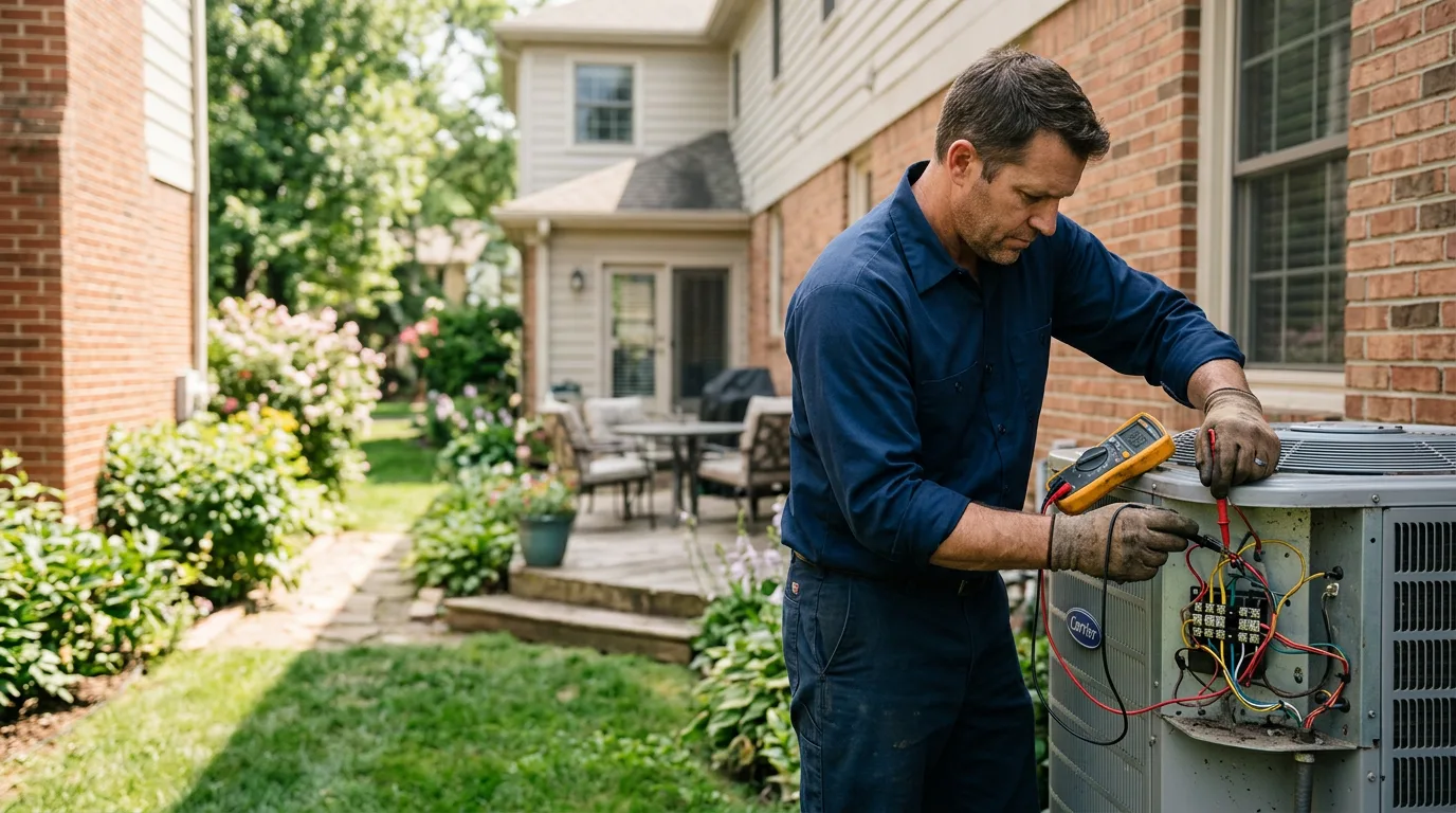 HVAC technician working near Lac Du Flambeau, WI